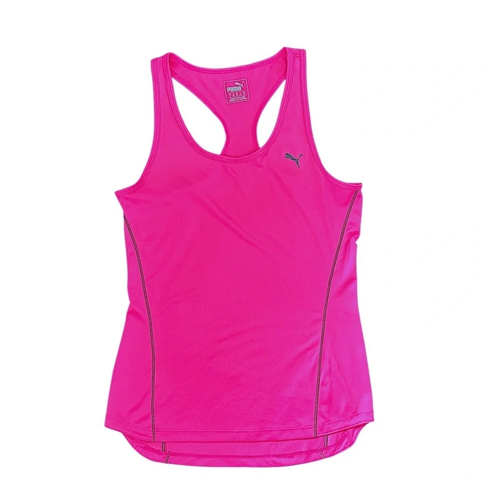 PUMA Tank Top Womens Hot‎ Pink Racerback dryCELL Performance Size S